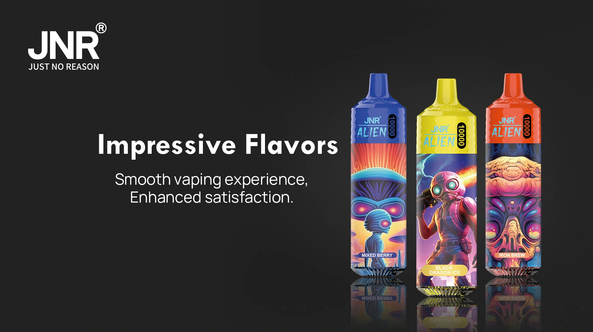 JNR Alien 10000 Z&uuml;ge Vape RGB Licht Design kaufen