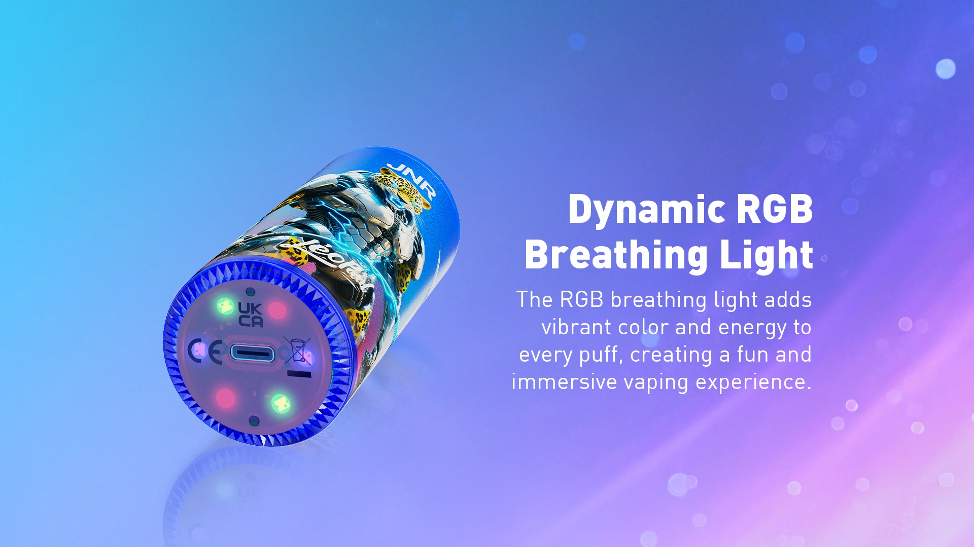 JNR Leopard 40K Einweg Vape Crystal Design RGB Licht kaufen